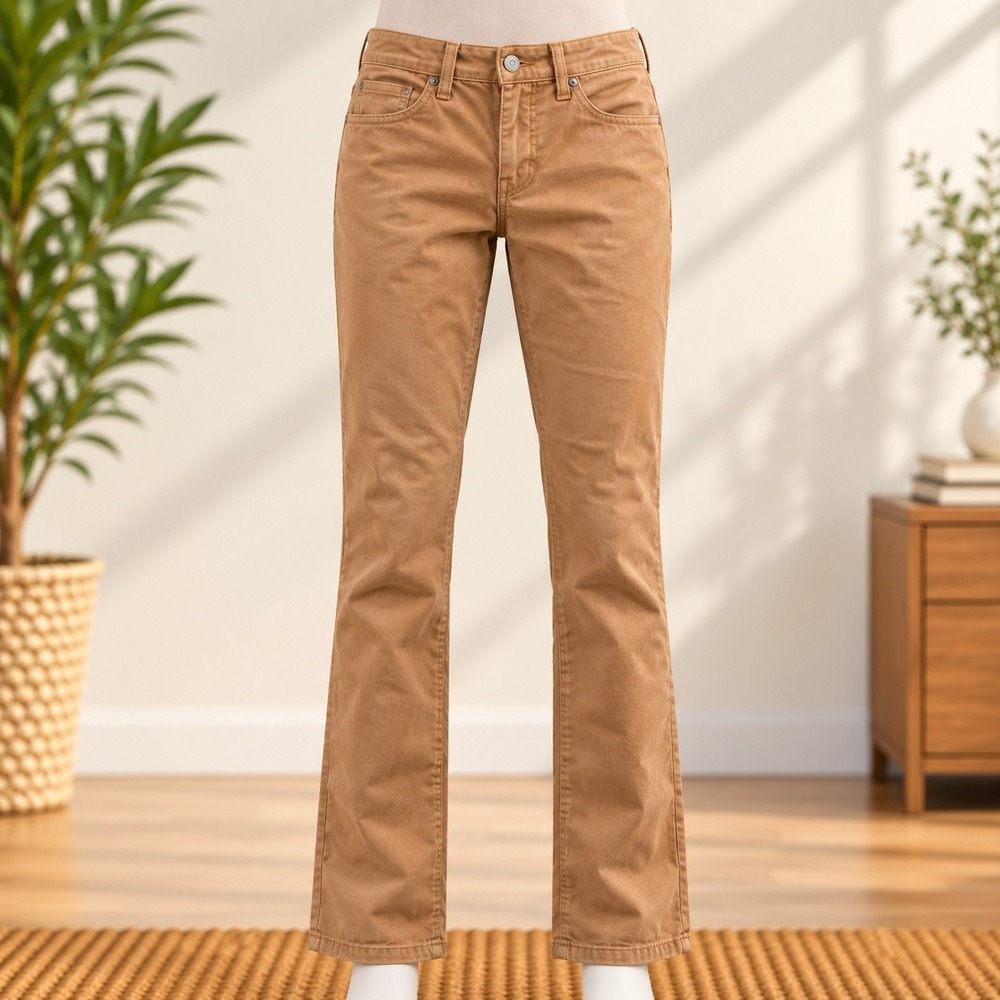 Lucky Brand Brooke Skinny Corduroy Pants Womens 8/29 Tan Brown Casual Soft